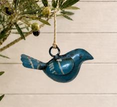 HANGING BLUE BIRD ORNAMENT *NEW* AVAIL DEC 2026